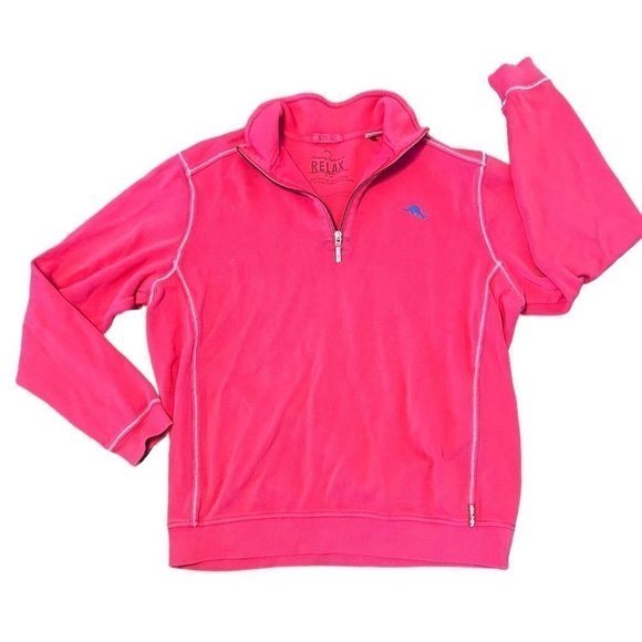 tommy Bahama RELAX women's fuschia pink zip front jacket size M - Picture 1 of 6